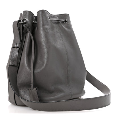 Alexander McQueen Calfskin Bucket Bag Grey 3 of 14