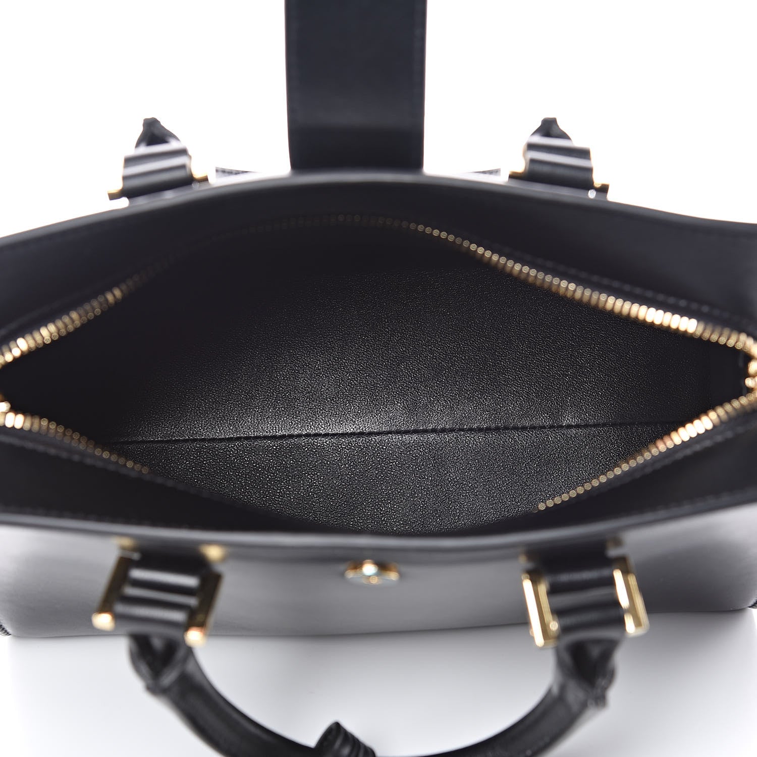Saint Laurent Calfskin Monogram Baby Cabas Black 5 of 8