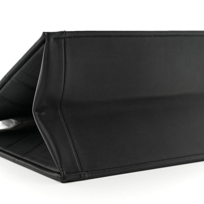 Christian Dior Calfskin Embossed Medium Book Tote Black 9 of 10