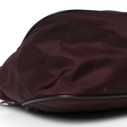 Prada Tessuto Nylon Saffiano Hobo Plum 7 of 8