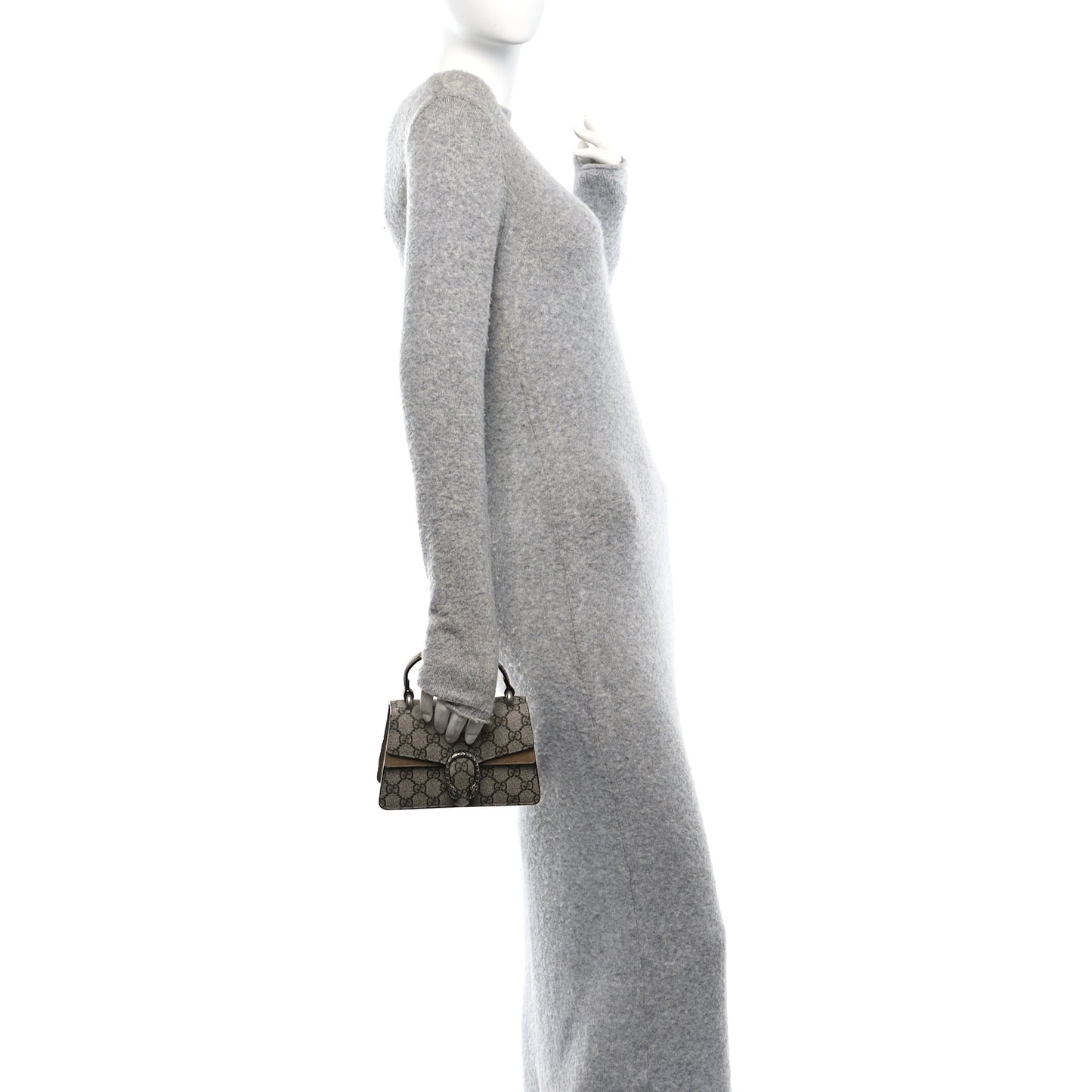 GG Supreme Monogram Mini Dionysus Top Handle Bag Taupe
