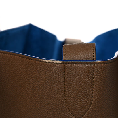 Celine Baby Grained Medium Phantom Luggage Taupe Blue Trim 17 of 19