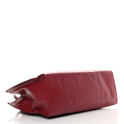 Telfar Vegan Leather Large Shopping Bag Oxblood 4 of 15