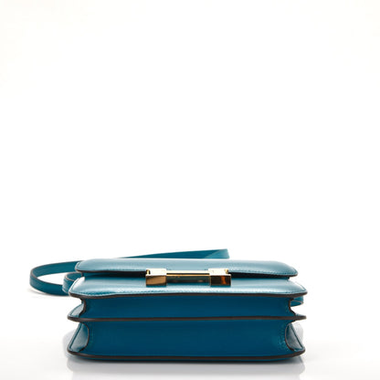 Hermes Tadelakt Constance 18 Bleu Izmir 5 of 20