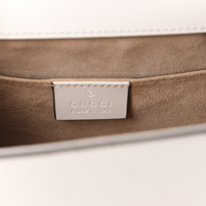 Gucci Calfskin Mini Sylvie Top Handle Bag White 10 of 17