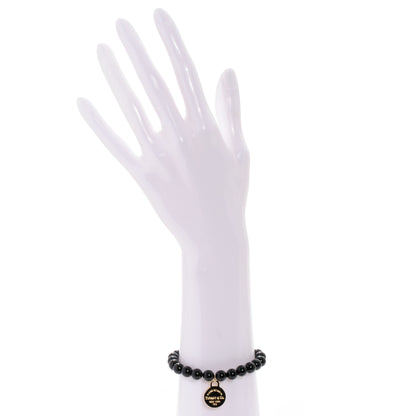 Tiffany 18K Yellow Gold Onyx Return To Bracelet 2 of 5