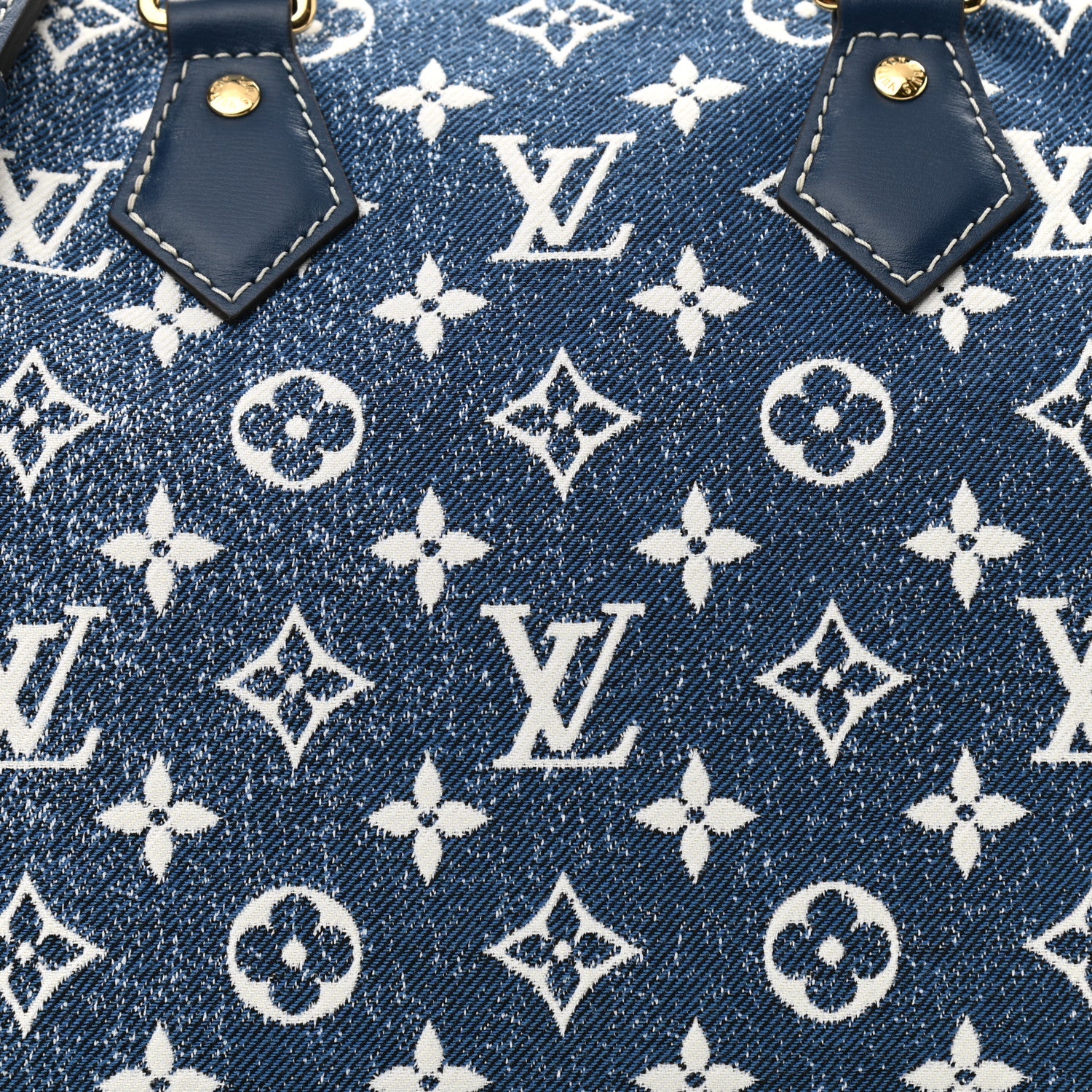 Louis Vuitton Monogram Jacquard Denim Speedy Bandouliere 25 Bleu 8 of 11