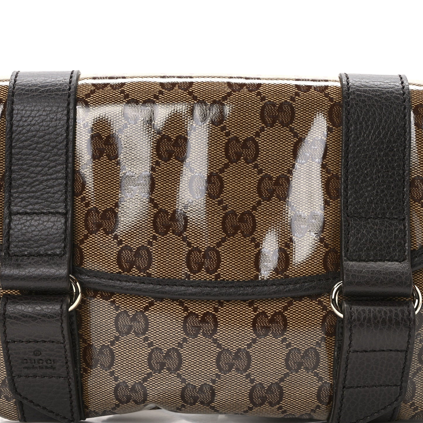 Crystal Monogram Waist Belt Bag Brown