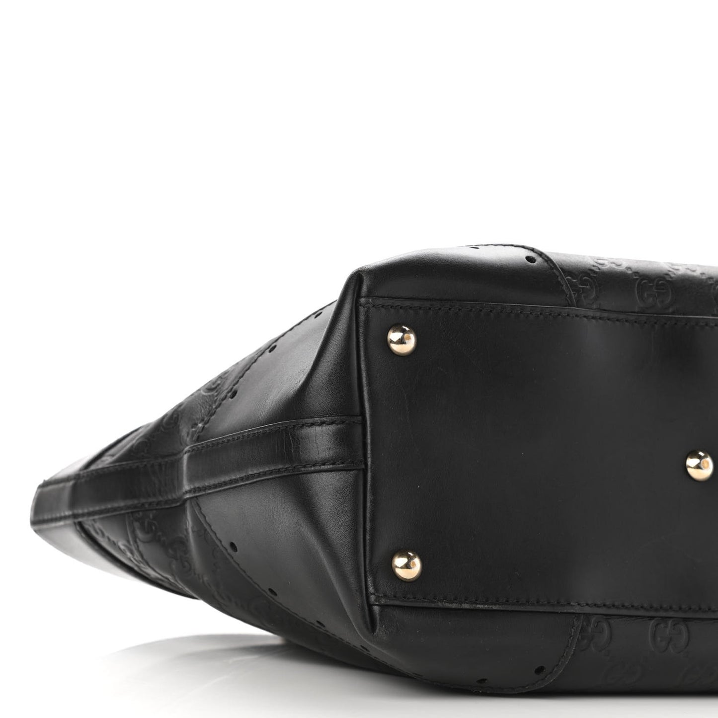 Guccissima Large Punch Tote Black