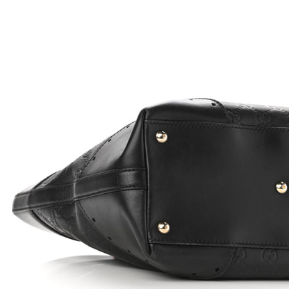 Gucci Guccissima Large Punch Tote Black 9 of 11