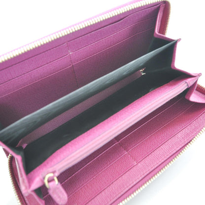 Saint Laurent Textured Leather Chyc Wallet Fuchsia 5 of 5