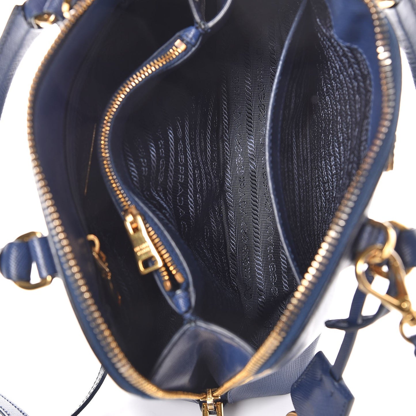 Saffiano Lux Small Promenade Tote Bluette