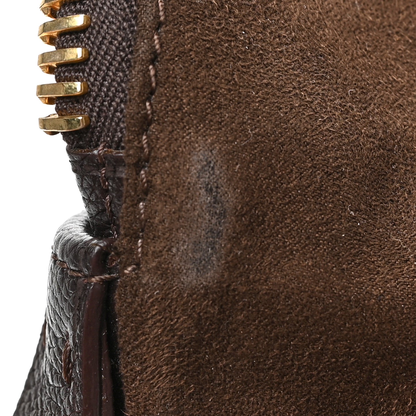 Grained Calfskin Medium Jennifer Crossbody Bag Brown