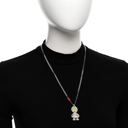 Louis Vuitton X NIGO Metal Enamel Duck Pendant Necklace 2 of 7