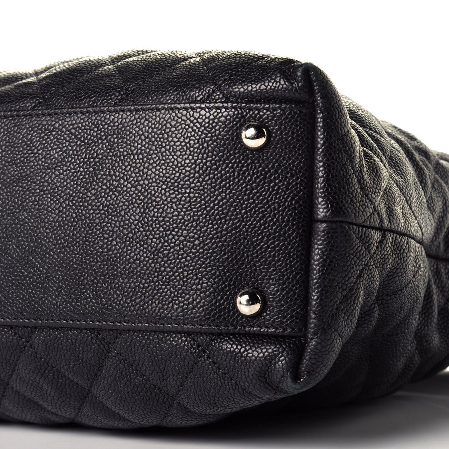 Caviar Quilted French Riviera Hobo Black