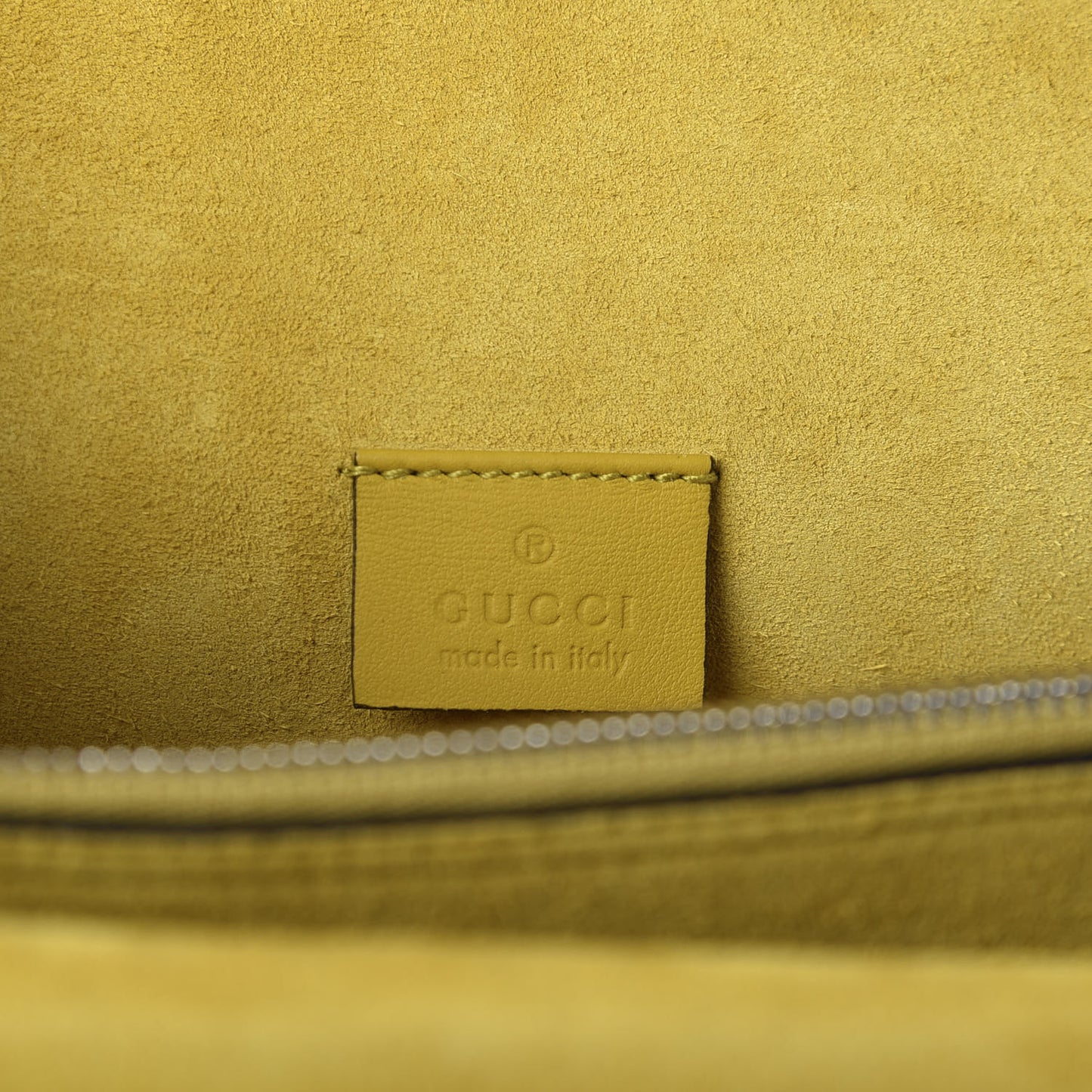 GG Supreme Monogram Crystal Bow Embroidered Small Dionysus Shoulder Bag Yellow