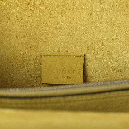 Gucci GG Supreme Monogram Crystal Bow Embroidered Small Dionysus Shoulder Bag Yellow 7 of 9