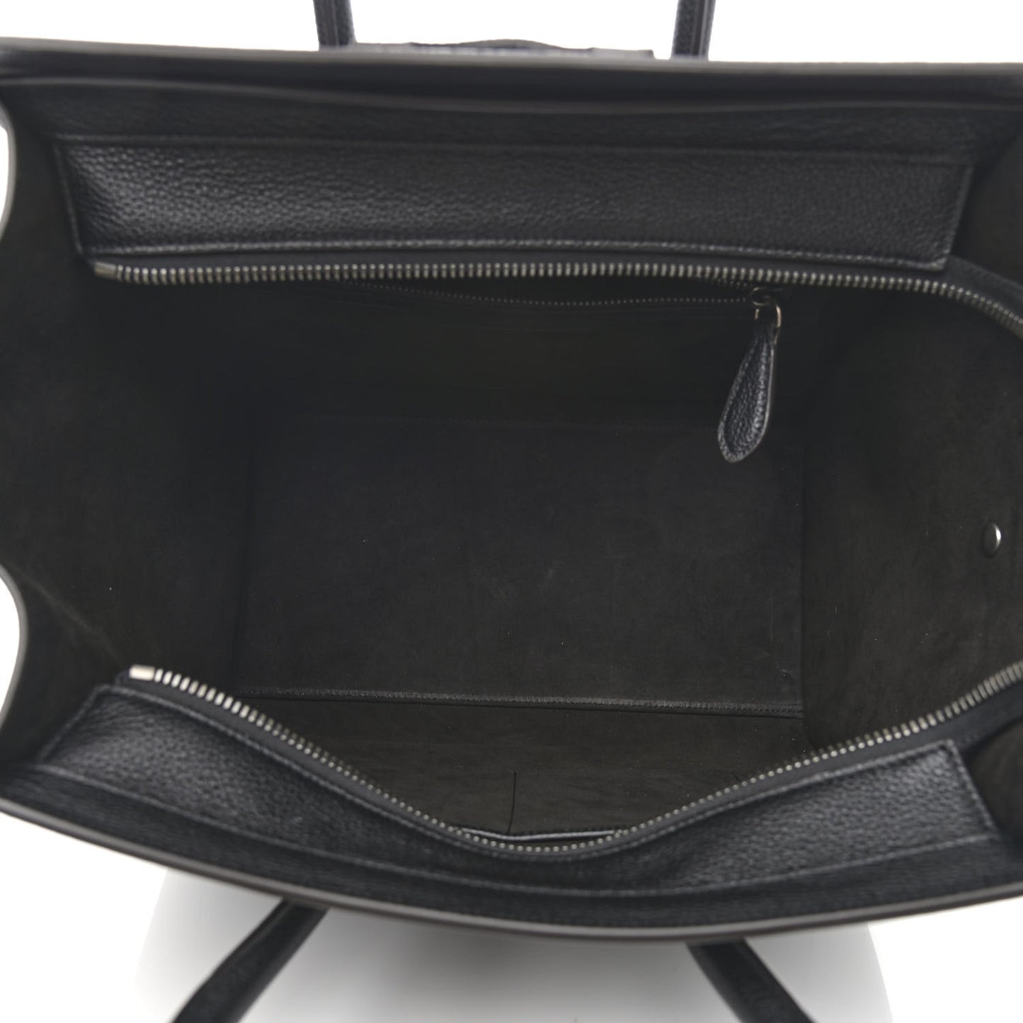 Drummed Calfskin Mini Luggage Black