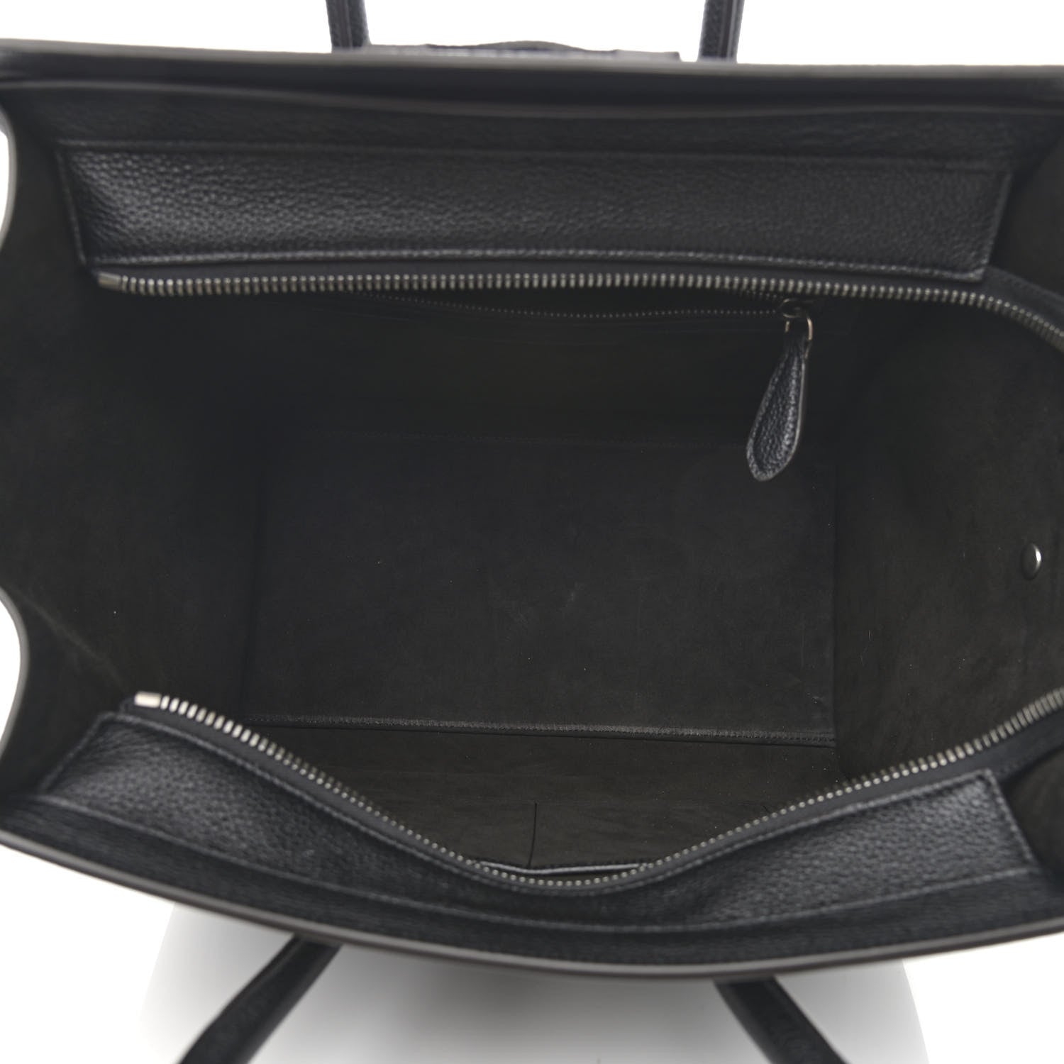 Celine Drummed Calfskin Mini Luggage Black 5 of 11