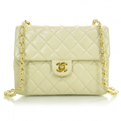 Chanel Lambskin Quilted Mini Flap Beige 1 of 13