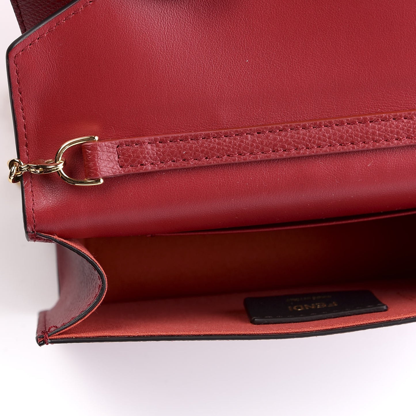 Vitello Liberty Lucido F is Fendi Envelope Belt Bag Fragola