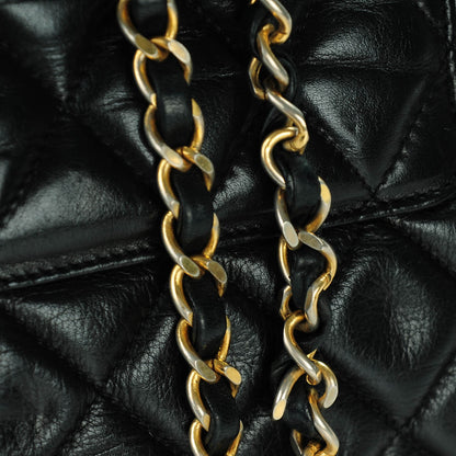 Chanel Lambskin Quilted Shoulder Bag Black 6 of 8