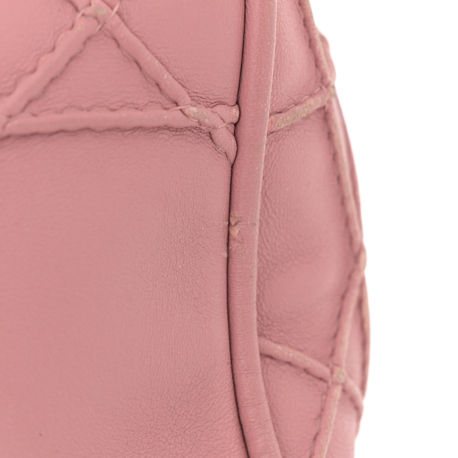 Christian Dior Lambskin Cannage Granville Polochon Light Pink 13 of 15