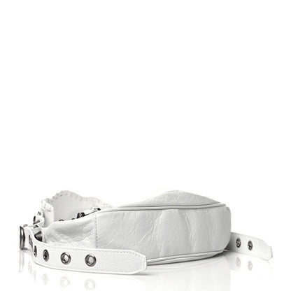 Balenciaga Agneau Arena Le Cagole Shoulder Bag XS Optic White 5 of 11