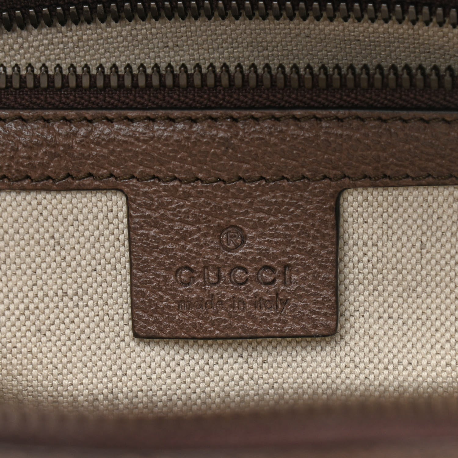 Gucci GG Supreme Monogram Calfskin Web Small Ophidia Day Backpack Beige Ebony New Acero 6 of 11