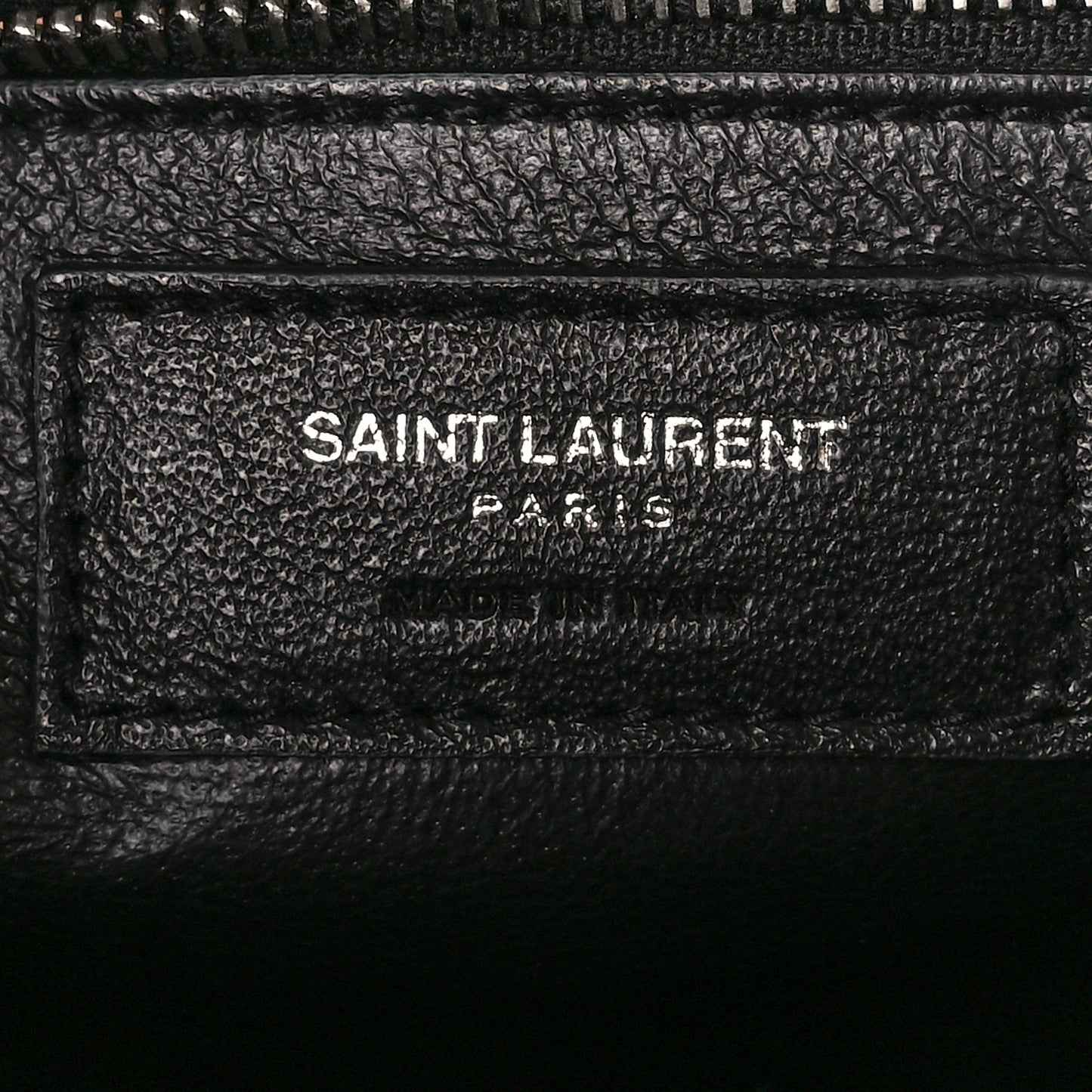 Calfskin Crocodile Embossed Medium Babylone Black
