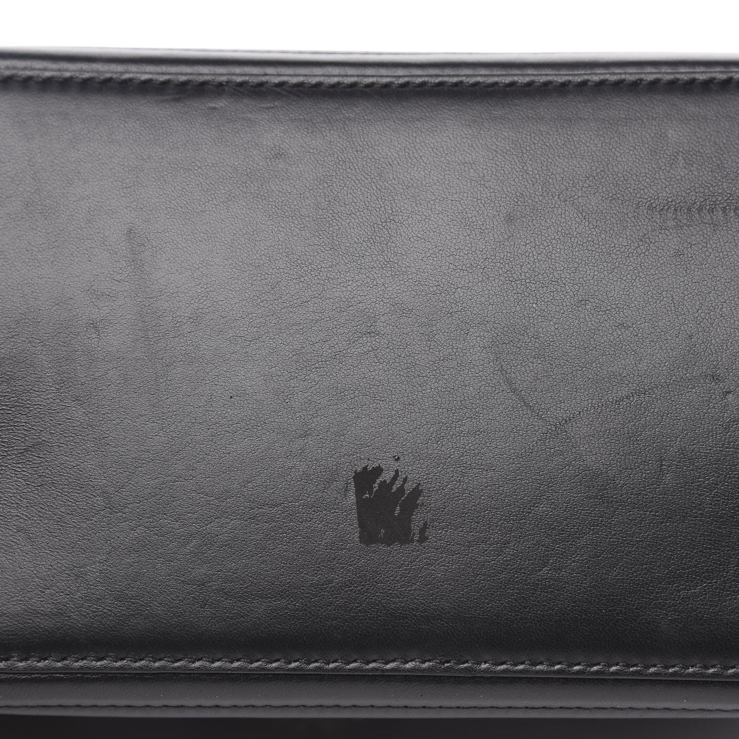 Shiny Nappa Trapuntata Small DotCom Click Chain Satchel Black