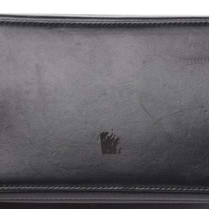 Fendi Shiny Nappa Trapuntata Small DotCom Click Chain Satchel Black 14 of 15