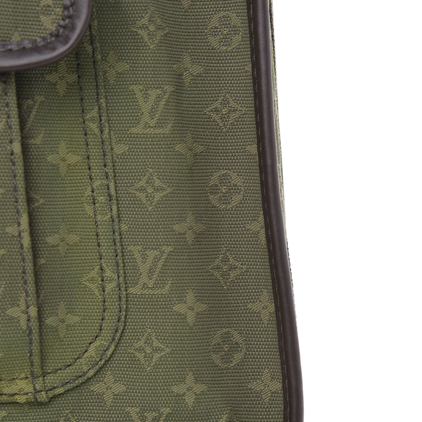 Mini Monogram Besace Mary Kate Kaki