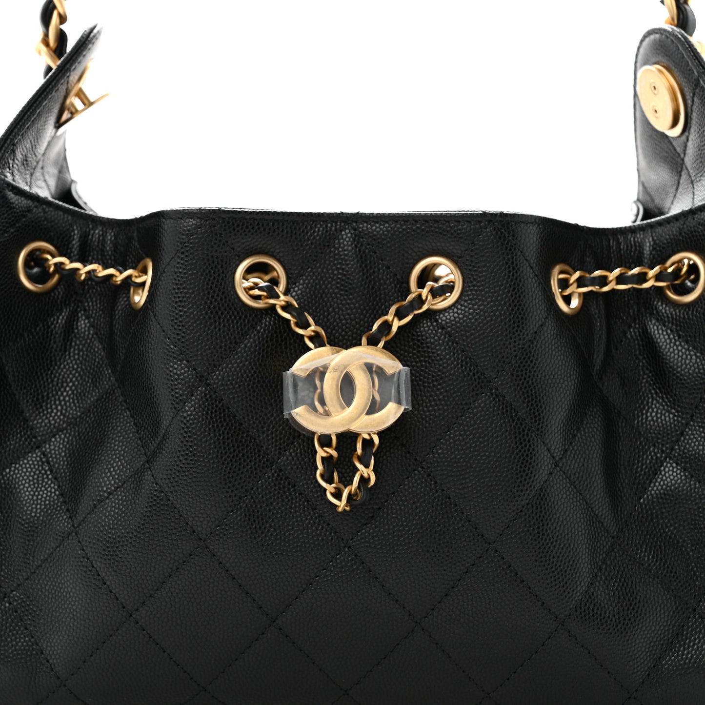 Caviar Quilted Mini Chanel 25 Handbag Black
