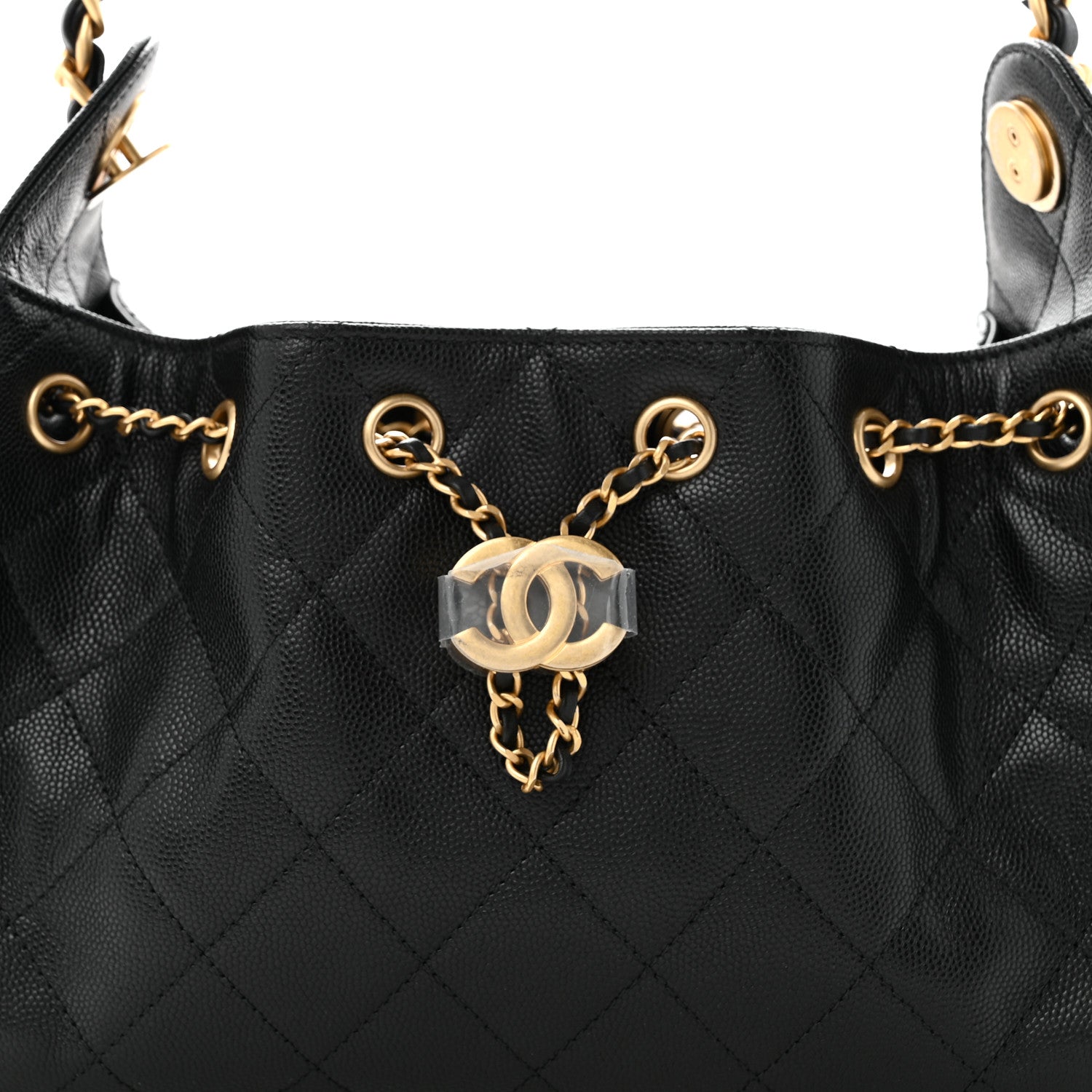 Chanel Caviar Quilted Mini Chanel 25 Handbag Black 8 of 10