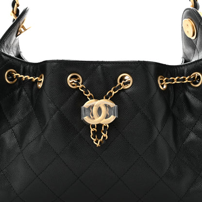 Chanel Caviar Quilted Mini Chanel 25 Handbag Black 8 of 10