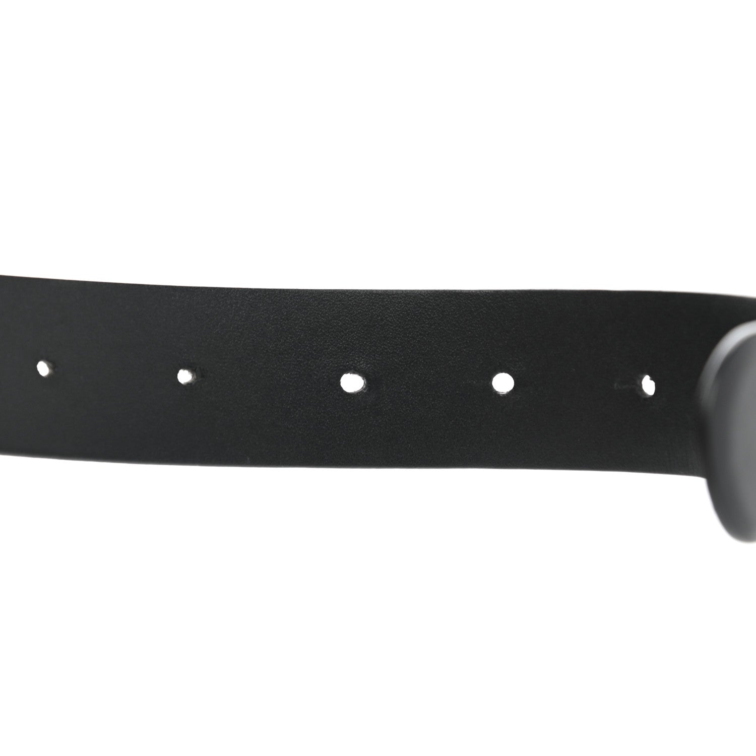 Chanel Calfskin Pearl Crystal CC Belt 85 34 Black 3 of 7