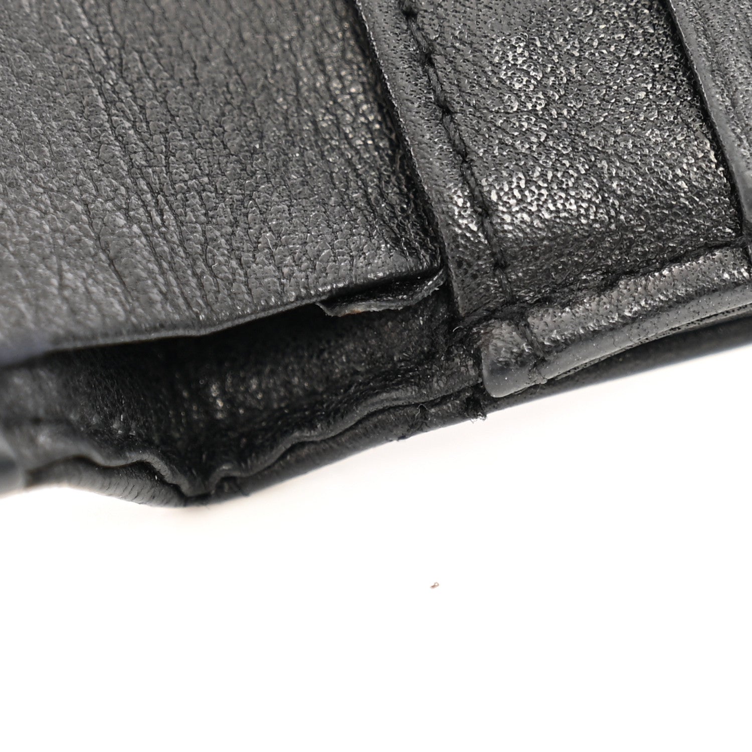 Chanel Lambskin Diamond Stitched Compact French Wallet Black 10 of 15