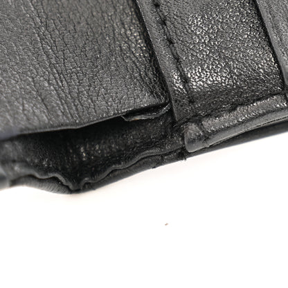 Chanel Lambskin Diamond Stitched Compact French Wallet Black 10 of 15