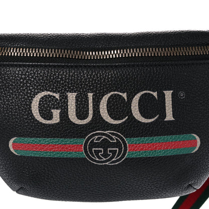 Gucci Grained Calfskin Small Logo Belt Bag Black 8 of 11