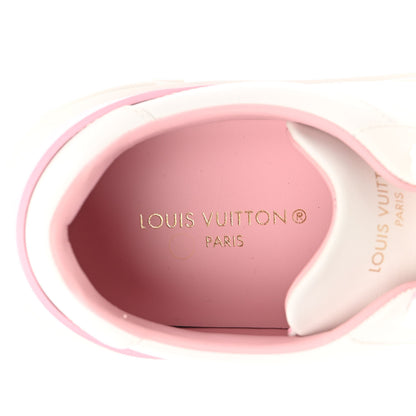 Louis Vuitton Calfskin Time Out Bow Sneakers 37 White Pink 9 of 13