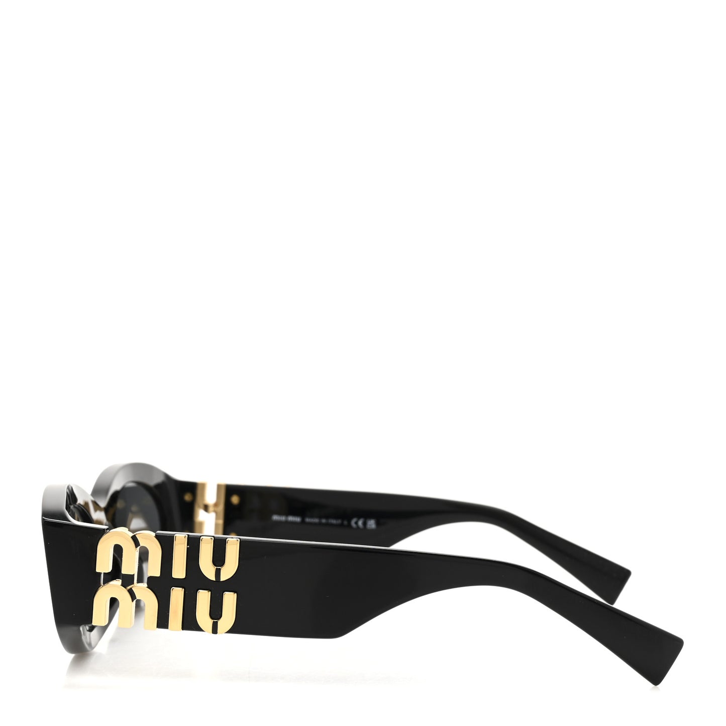Acetate Oval Glimpse Sunglasses SMU11W Black