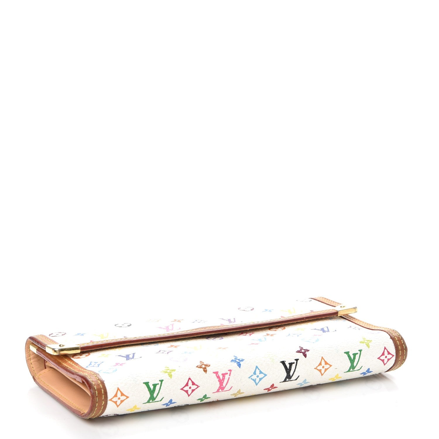 Louis Vuitton Monogram Multicolor Porte Tresor International Wallet White 4 of 13