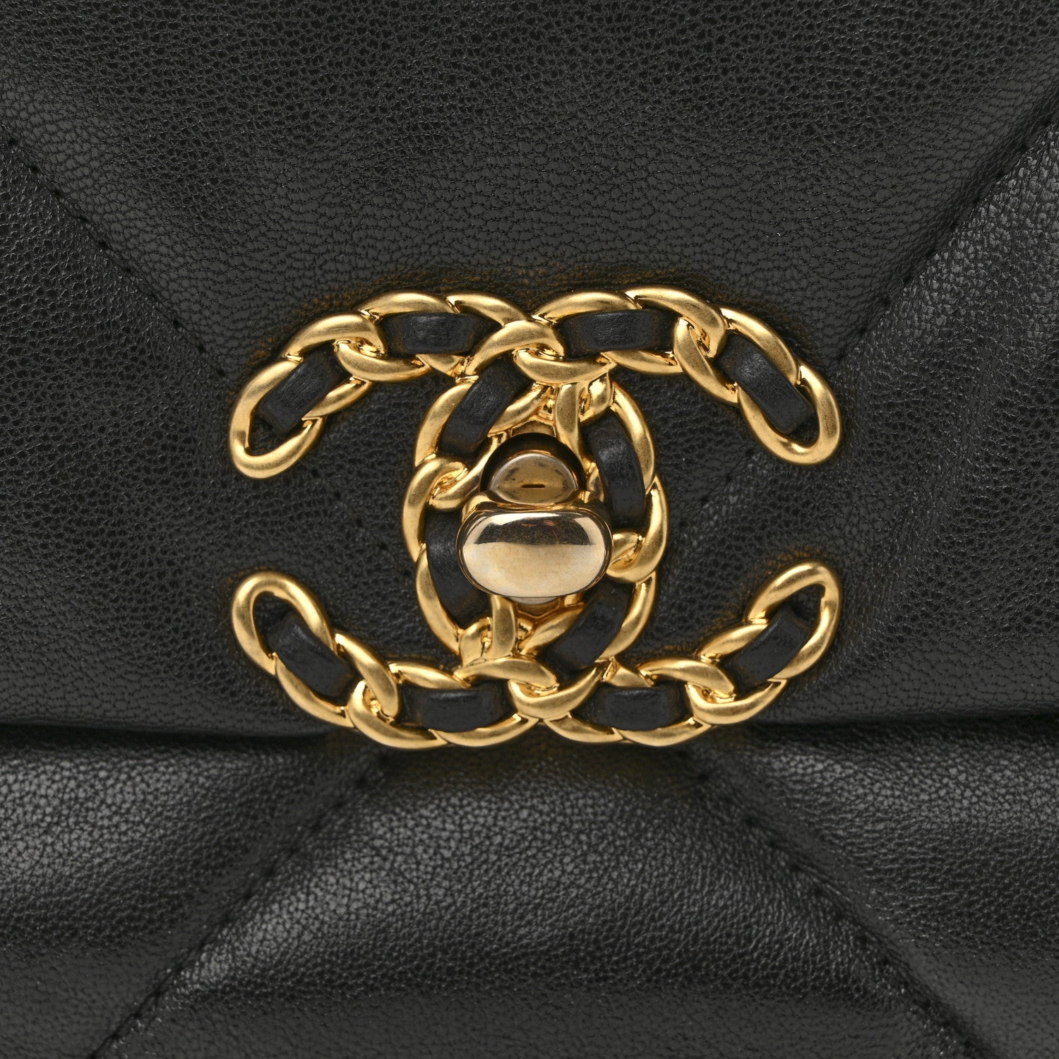 Chanel Lambskin Quilted Medium Chanel 19 Flap Black 11 of 13