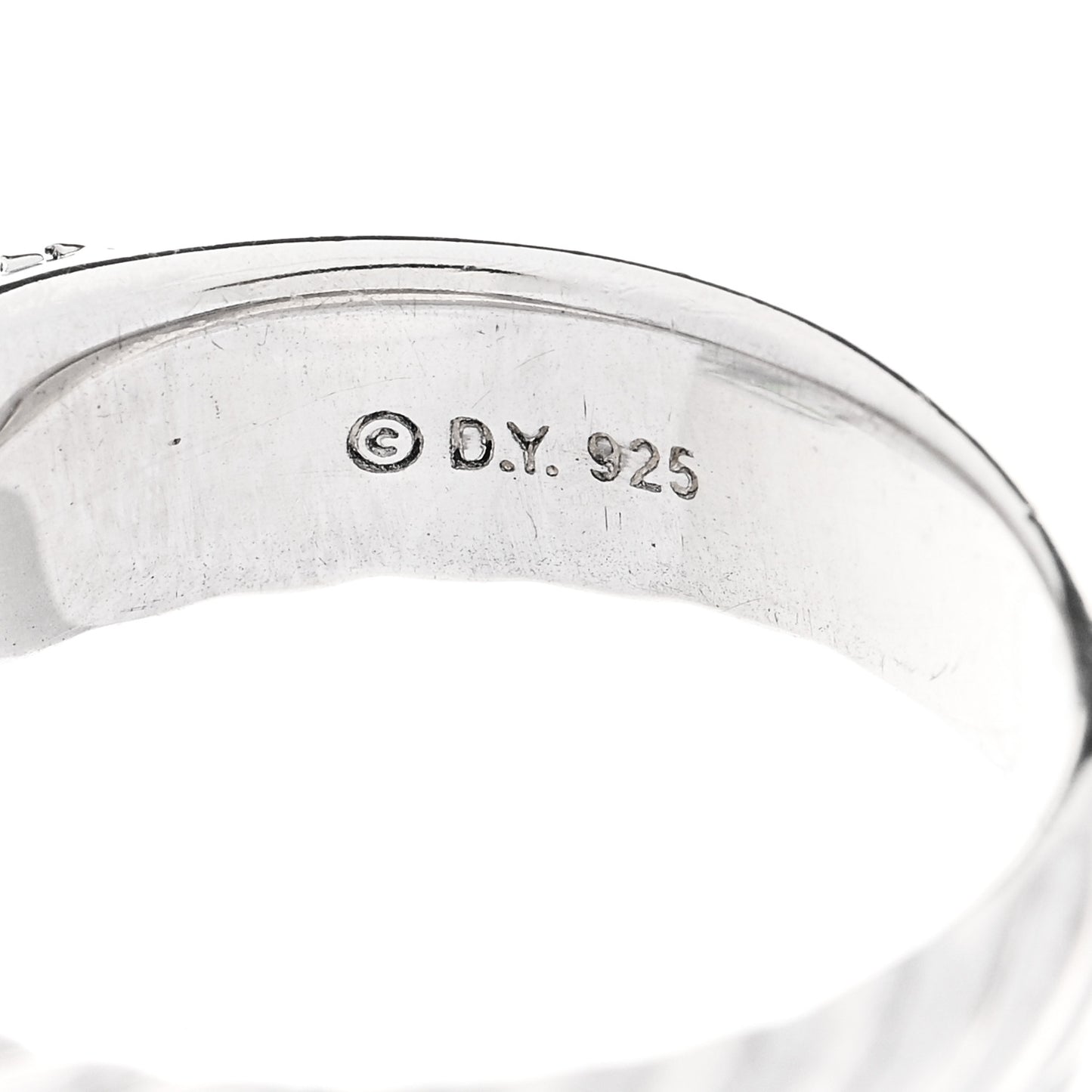 Sterling Silver Diamond 5mm Crossover Ring 52 6
