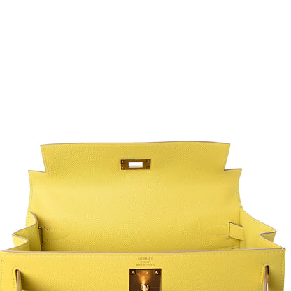 Hermes Epsom Kelly Sellier 28 Lime 28 of 36