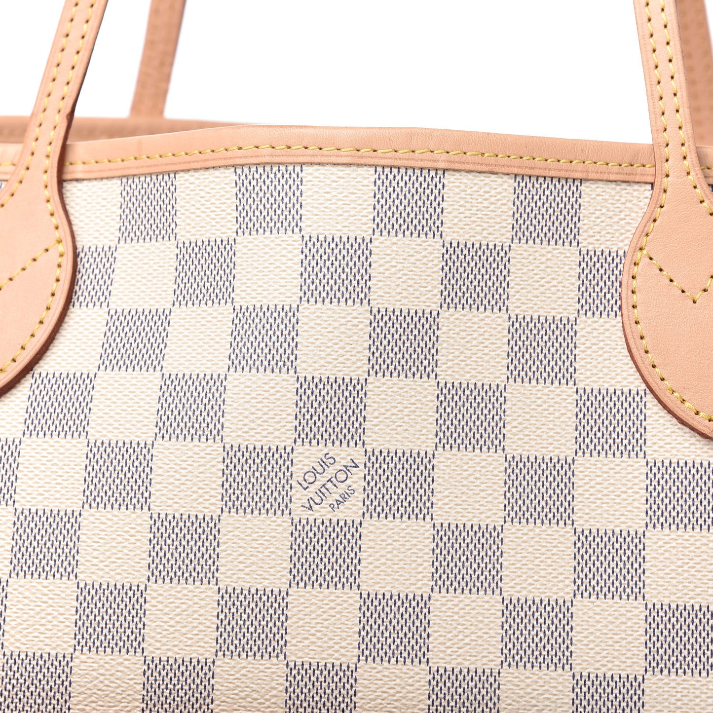 Damier Azur Neo Neverfull MM Rose Ballerine
