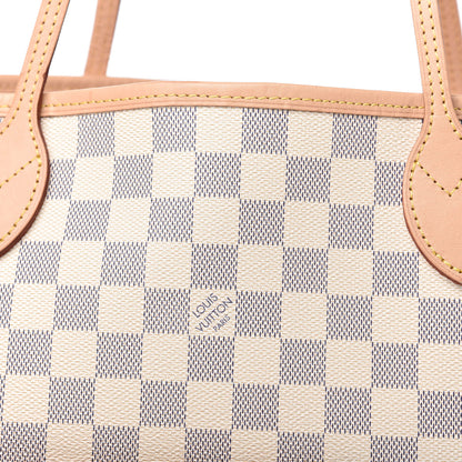 Louis Vuitton Damier Azur Neo Neverfull MM Rose Ballerine 10 of 11
