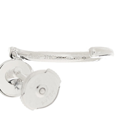 Cartier 18K White Gold Juste Un Clou Hoop Earrings 5 of 6