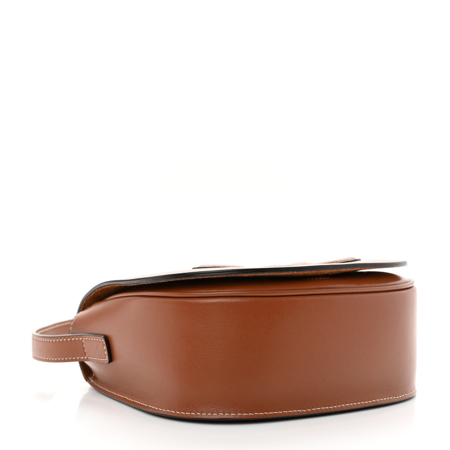 Celine Smooth Calfskin Cuir Triomphe Folco Crossbody Bag Tan 4 of 13